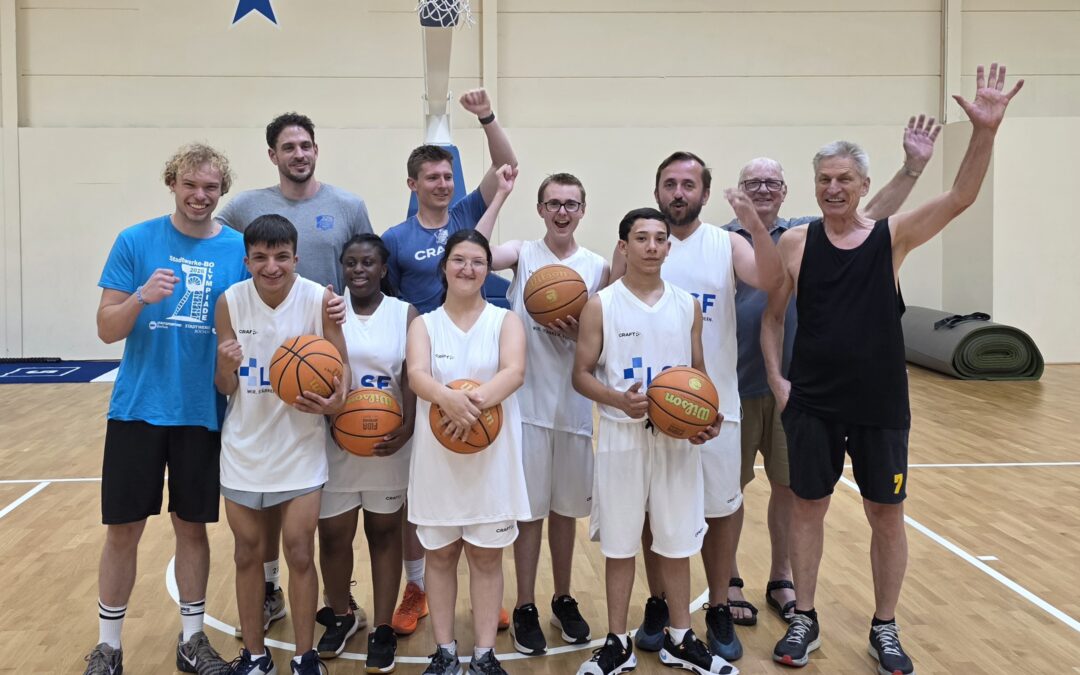 Vorbereitungen für Basketball Unified Team in Bochum